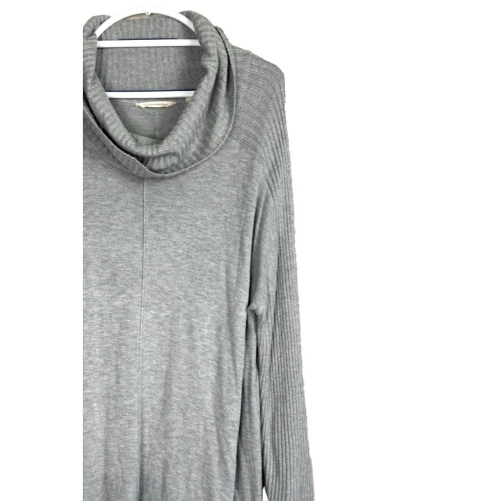Soft Surroundings Womens 1X Sweater Cowl Neck Cashmere Wool Lagenlook Asymmetric